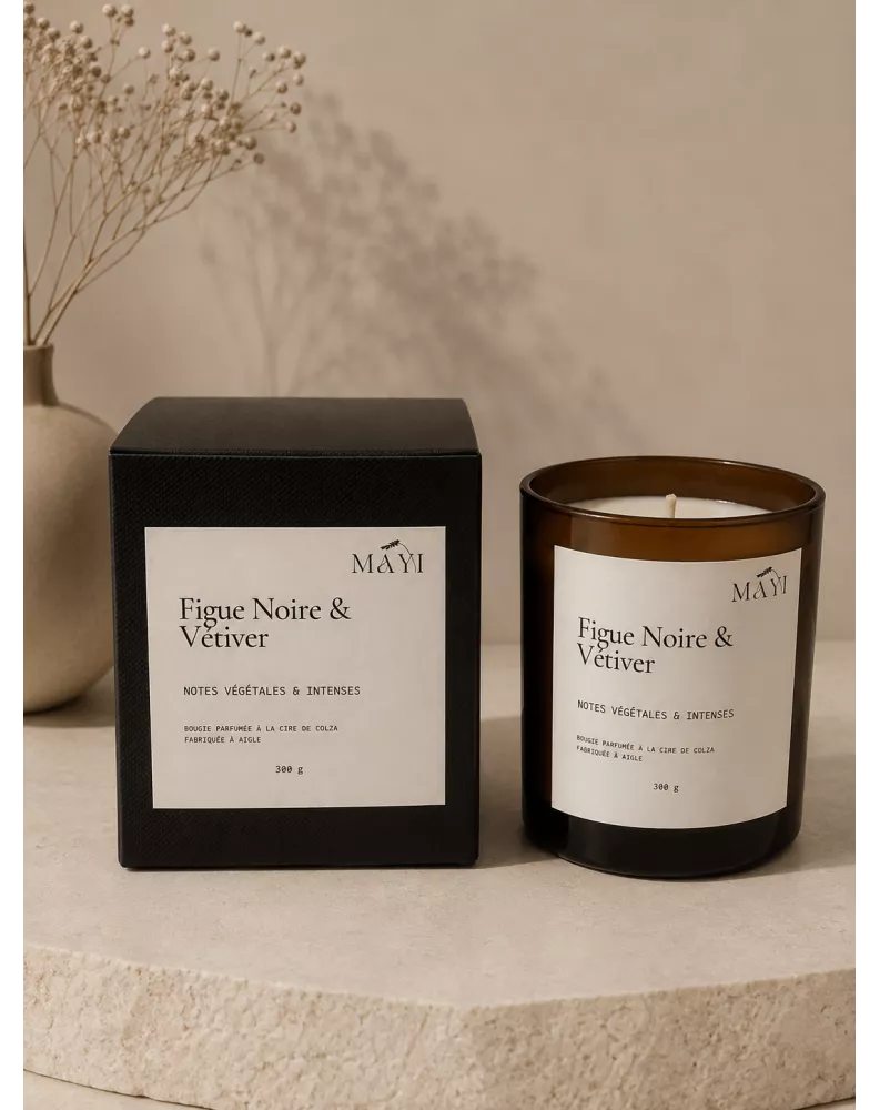Bougie figue noir & vétiver