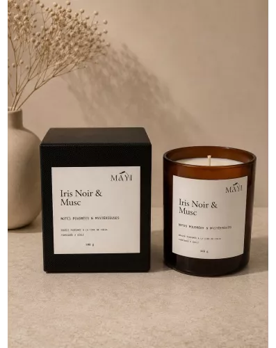 Bougie iris noir & Musc