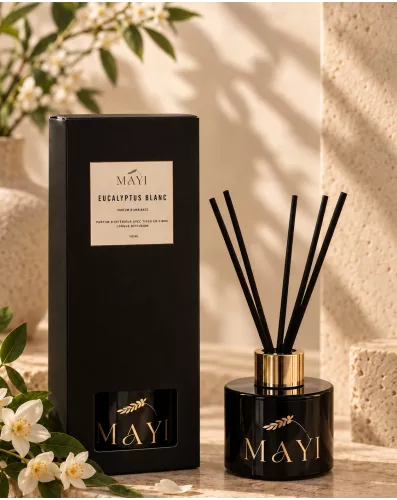 Diffuseur à tiges Eucalyptus blanc - Parfum d'ambiance